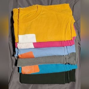 Lot of 6 preloved cotton t shirts with sleeves cut off